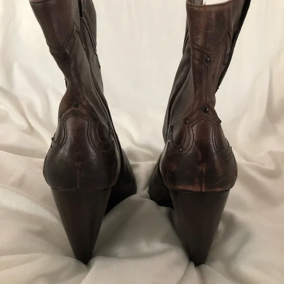 BCBGirls Dark Brown Heeled Boots - Picture 7 of 10